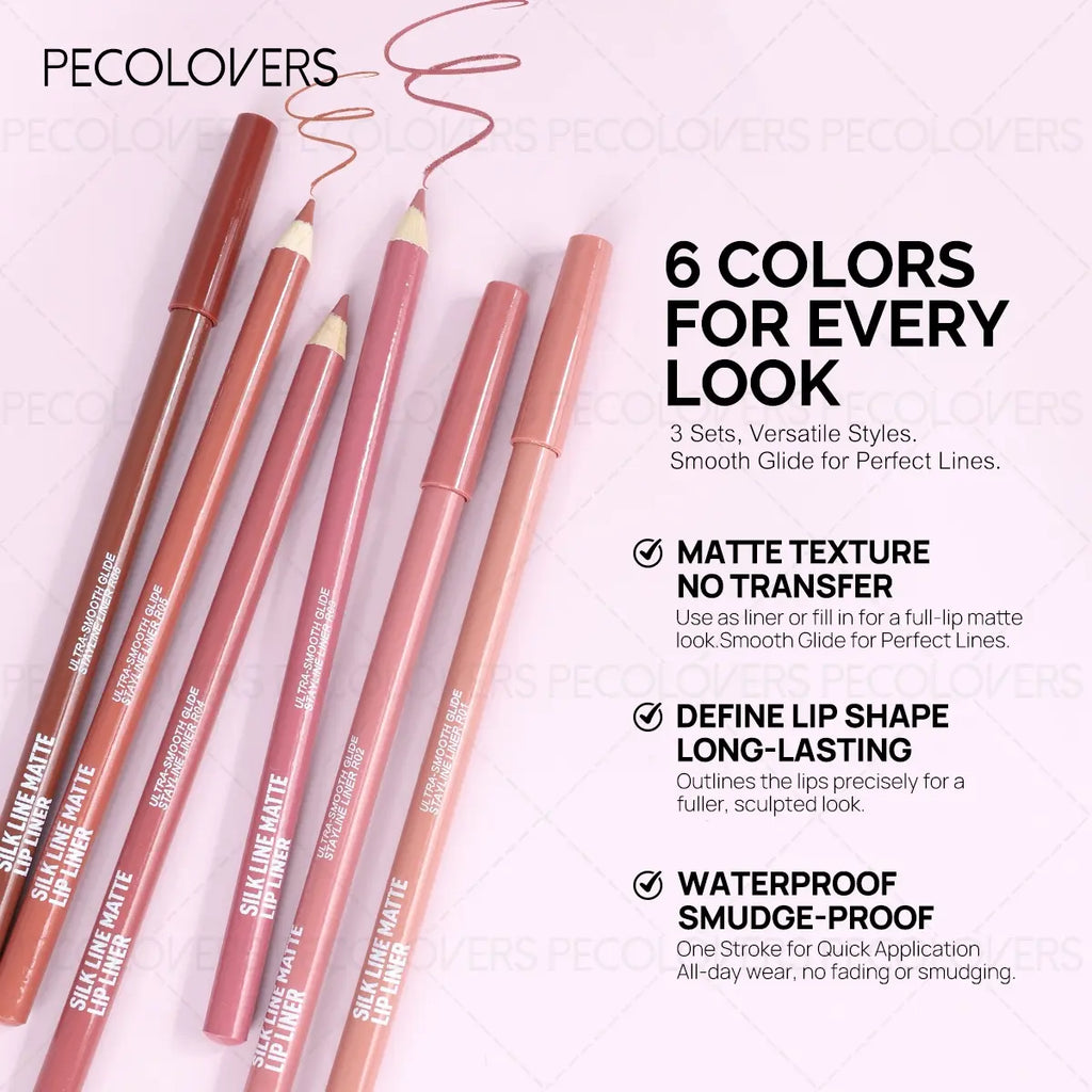 3Pcs/Set 3-In-1 Lip Color Set, Lip Kit Sets, Lip Essentials, Lip Cosmetic, Lip Liner, Creamy Lipstick and High Shine Lip Gloss, Long-Lasting & Non-Sticky Non-Fading