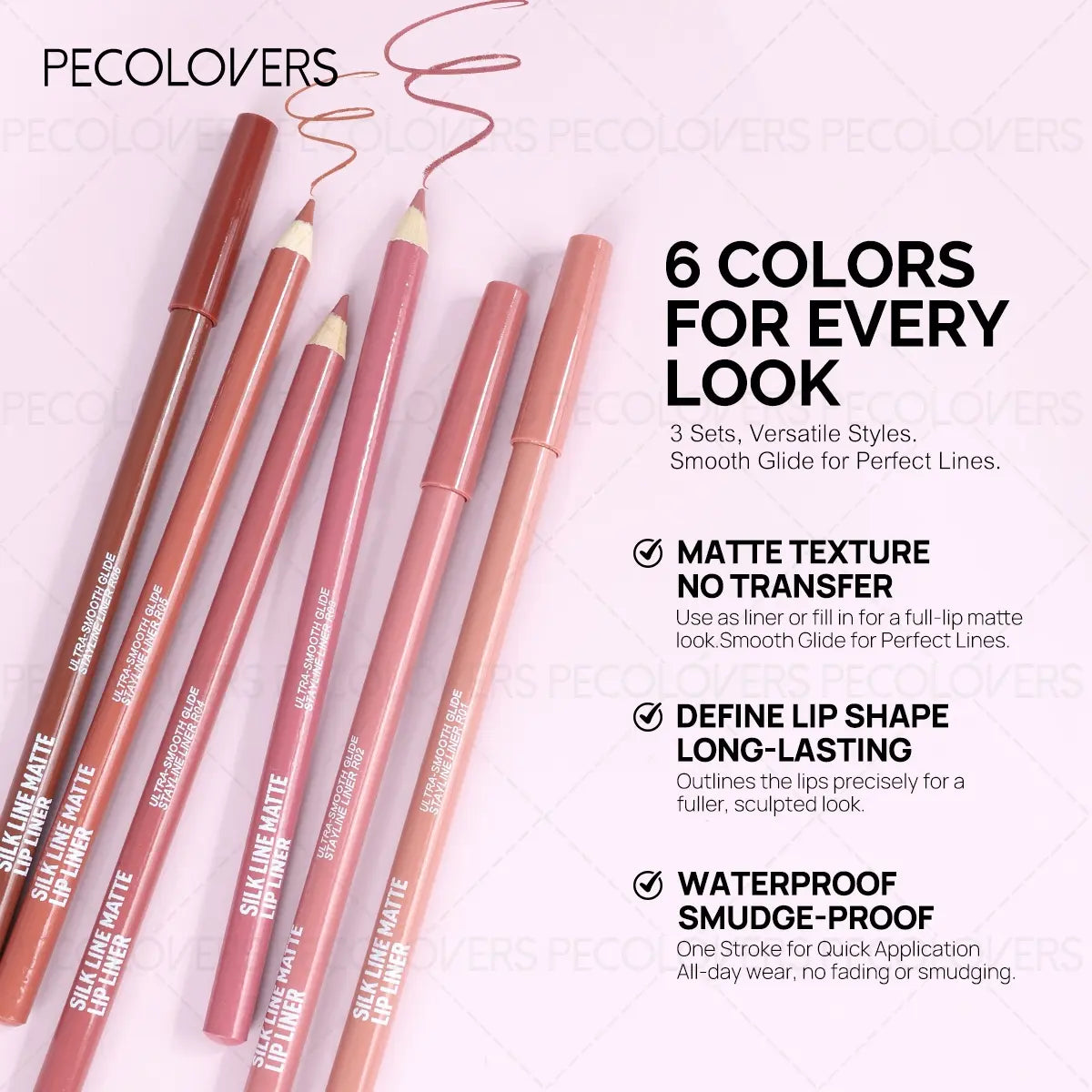 3Pcs/Set 3-In-1 Lip Color Set, Lip Kit Sets, Lip Essentials, Lip Cosmetic, Lip Liner, Creamy Lipstick and High Shine Lip Gloss, Long-Lasting & Non-Sticky Non-Fading