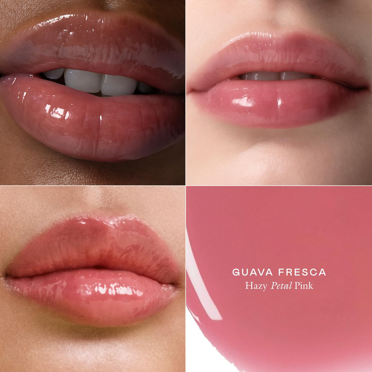 Tinted Lip Balm, Moisturizing Lip Gloss Tube for Women, Guava Fresca | Le Chouchou, Lip Softening Balm with Cooling Metal Applicator, Plumps & Smoothes Lips, Infused with Acai & Mongongo Butter