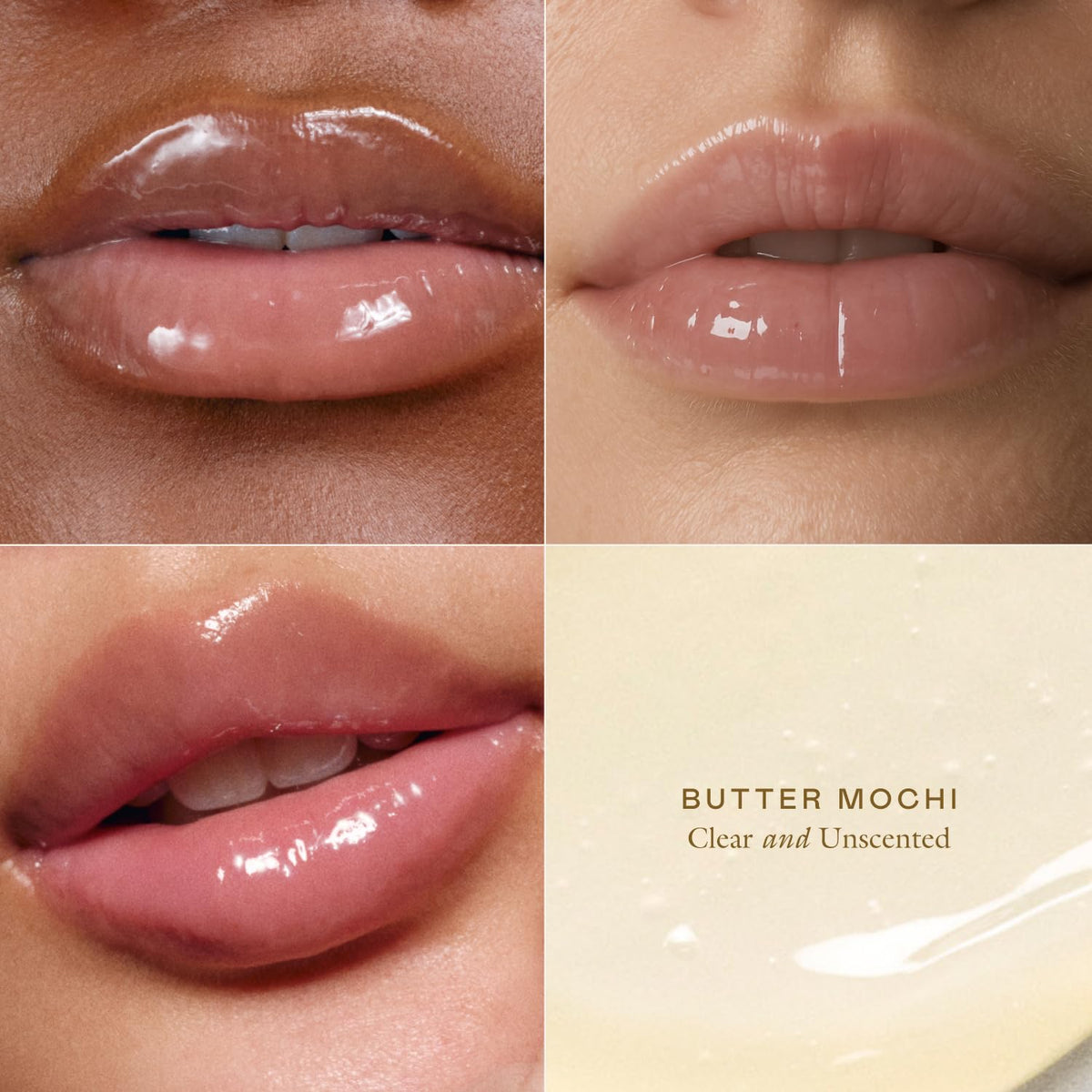 Tinted Lip Balm, Moisturizing Lip Gloss Tube for Women, Butter Mochi | Le Chouchou, Lip Softening Balm with Cooling Metal Applicator, Plumps & Smoothes Lips, Infused with Acai & Mongongo Butter