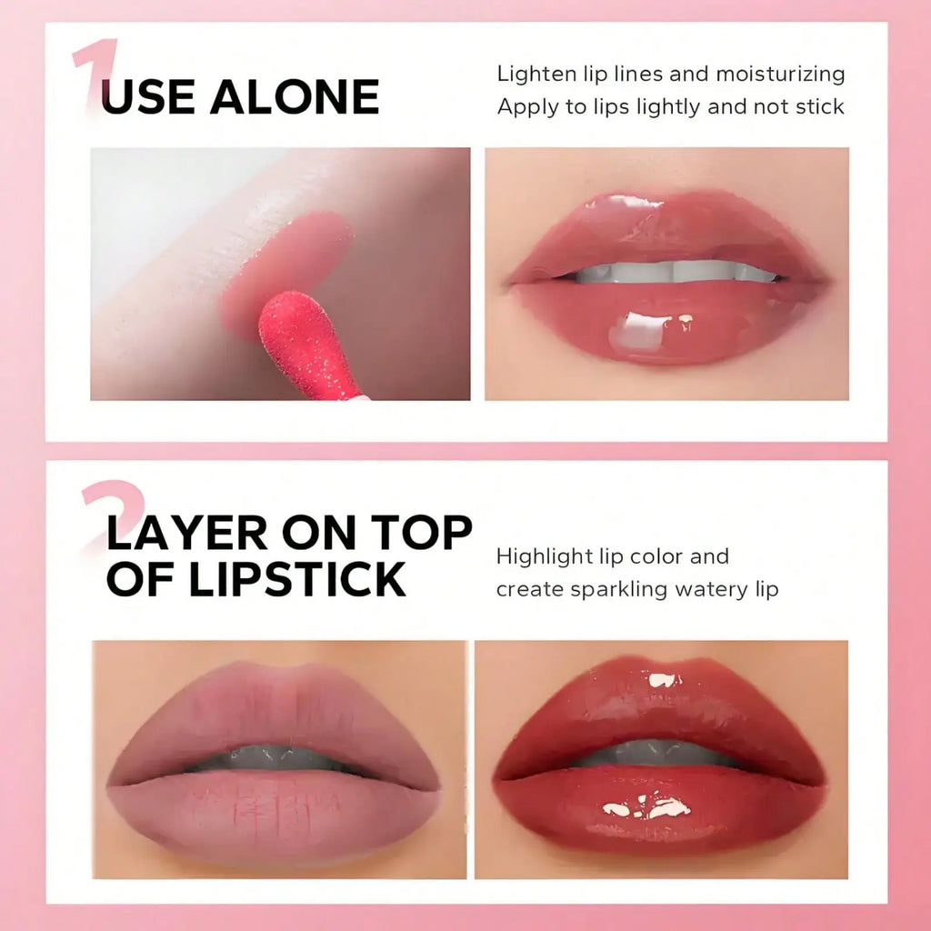 Beauty Glazed 2Pcs/Set Velvet Texture Lip Makeup Set - Lip Liner - Lip Glaze - Waterproof Long-Lasting Matte Effect, Red, Brown, Create Moisturizing Natural Lip Makeup Lip Combo