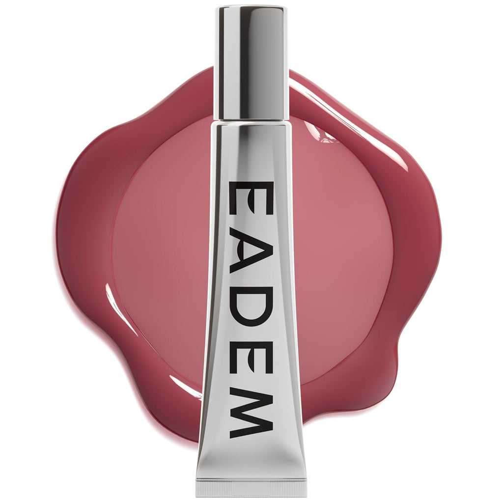Tinted Lip Balm, Moisturizing Lip Gloss Tube for Women, Fig Sauce | Le Chouchou, Lip Softening Balm with Cooling Metal Applicator, Plumps & Smoothes Lips, Infused with Acai & Mongongo Butter