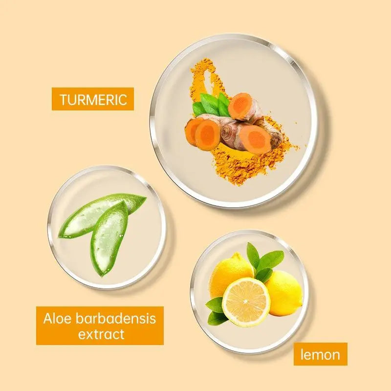 Lip Scrub Set with Lemon and Turmeric Lip Exfoliator Paste and Lip Brush, Brightening Lip Care Kit, Lip Treatments, 1 Piece, Non-Flammable Aerosol Safe, Exfoliant