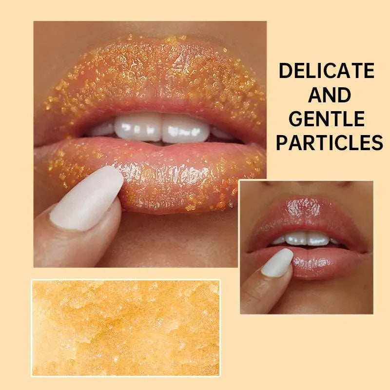 Lip Scrub Set with Lemon and Turmeric Lip Exfoliator Paste and Lip Brush, Brightening Lip Care Kit, Lip Treatments, 1 Piece, Non-Flammable Aerosol Safe, Exfoliant