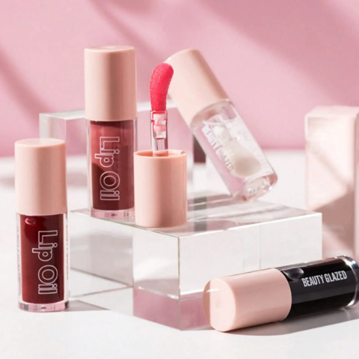 Beauty Glazed 2Pcs/Set Velvet Texture Lip Makeup Set - Lip Liner - Lip Glaze - Waterproof Long-Lasting Matte Effect, Red, Brown, Create Moisturizing Natural Lip Makeup Lip Combo