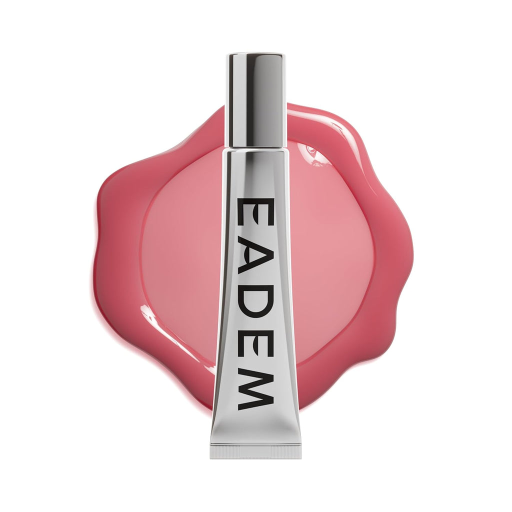 Tinted Lip Balm, Moisturizing Lip Gloss Tube for Women, Guava Fresca | Le Chouchou, Lip Softening Balm with Cooling Metal Applicator, Plumps & Smoothes Lips, Infused with Acai & Mongongo Butter