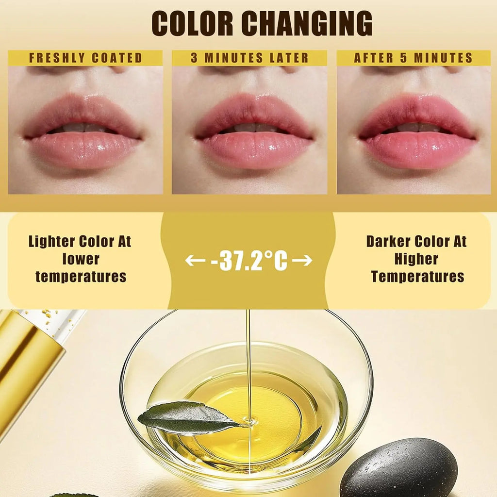 Buy 1Get 1Free Transferproof Color Changing Lipstick Long Lasting Hydrating Lipbalm Moisturizing Temperature-Sensitive Color Change Moisture Moisturizer Hydrate Long Hydrating Gloss Lip Cosmetic Glossy Luxury Plumping Lip Oil Lip Stick Mother'S Day Gift