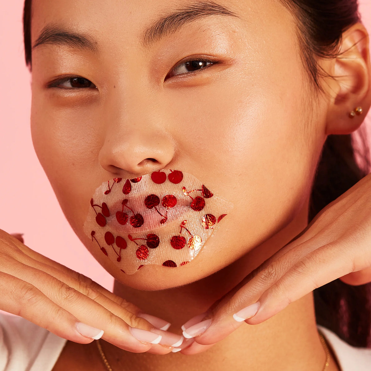 Vitamasques Cherry Vegan Collagen Lip Mask, Moisturize & Plump, One Patch